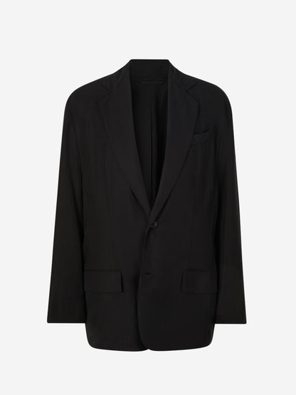 Outlet online Balenciaga Mujer Blazer Fluida Logo color Negro sku 741-002152 01 - Foto 1