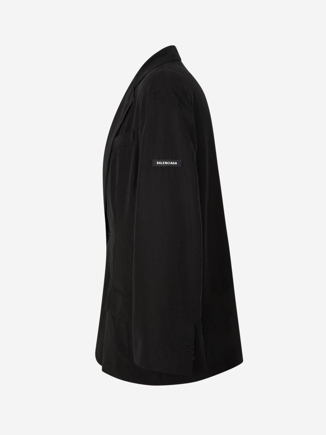 Outlet online Balenciaga Mujer Blazer Fluida Logo color Negro sku 741-002152 01 - Foto 2