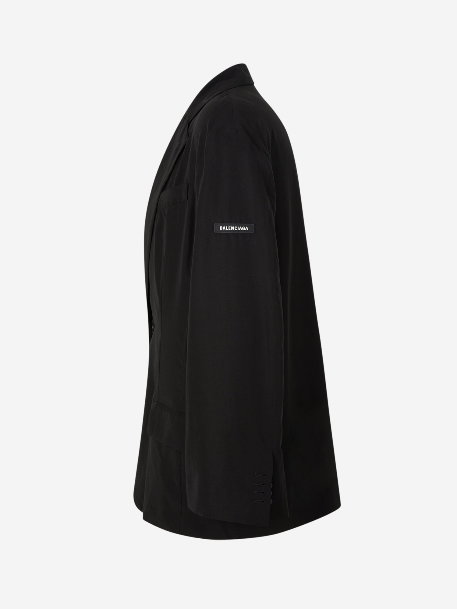 Outlet online Balenciaga Mujer Blazer Fluida Logo color Negro sku 741-002152 01 - Foto 2