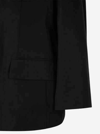 Outlet online Balenciaga Mujer Blazer Fluida Logo color Negro sku 741-002152 01 - Foto 8