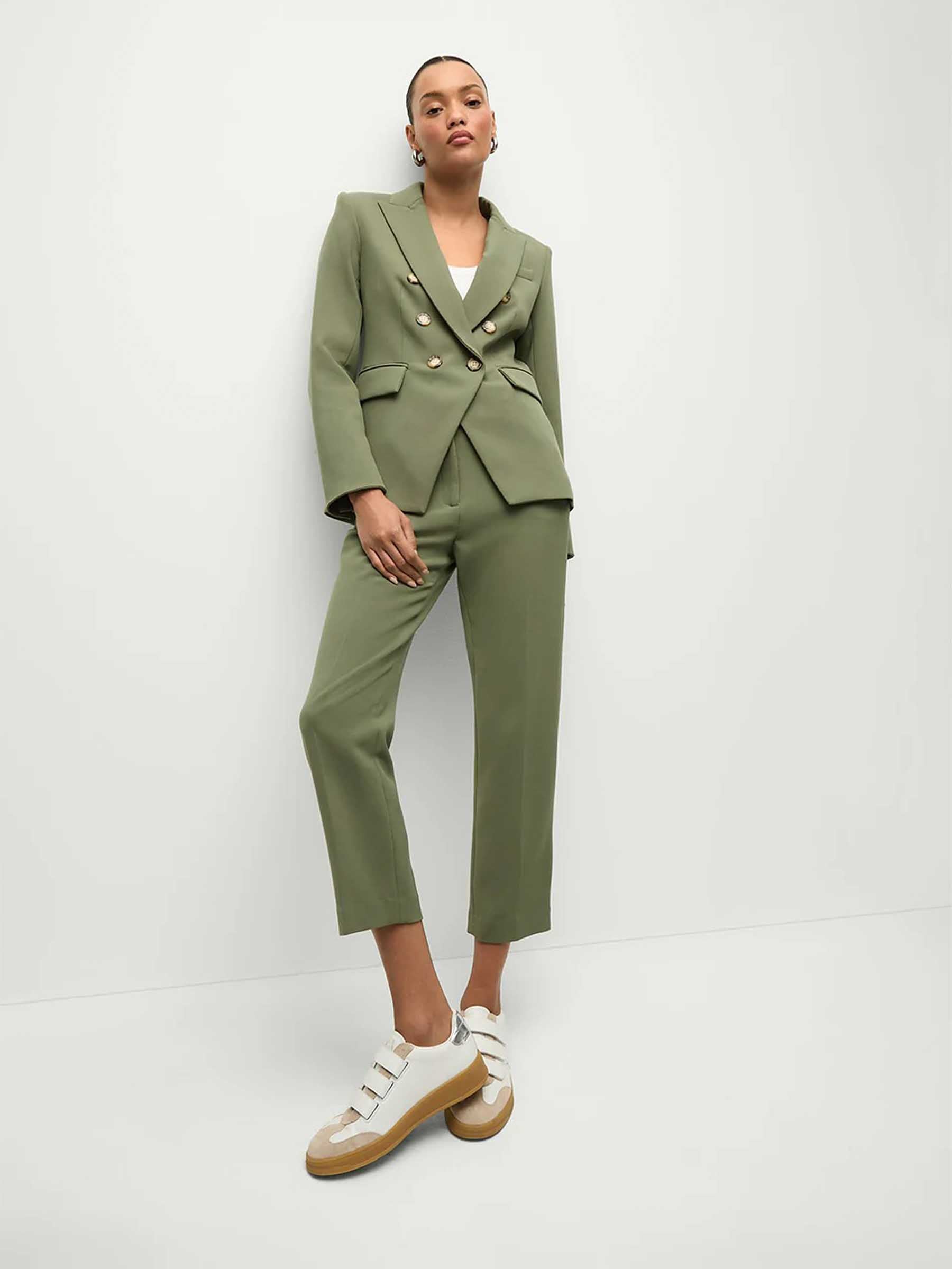 Veronica Beard Mujer Barcelona Blazer Miller Dickey color Verde Militar sku 741-002216 01 - Foto 4