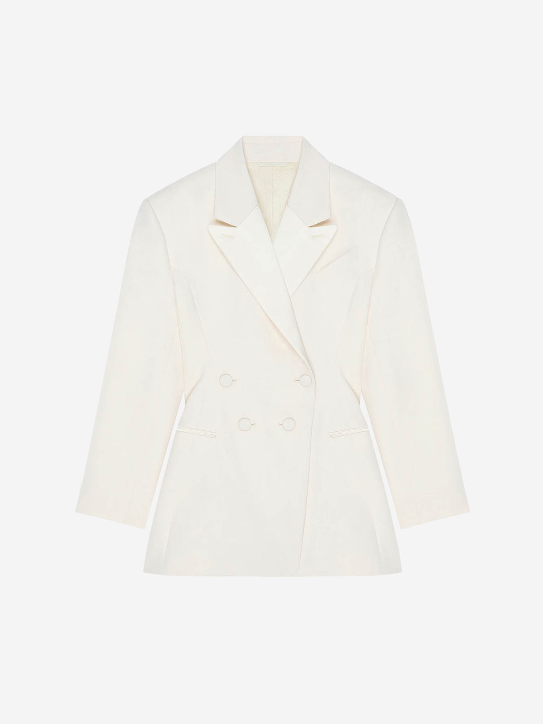 Outlet online Givenchy Mujer Blazer Lana Plisada color Marfil sku 741-002237 01 - Foto 1