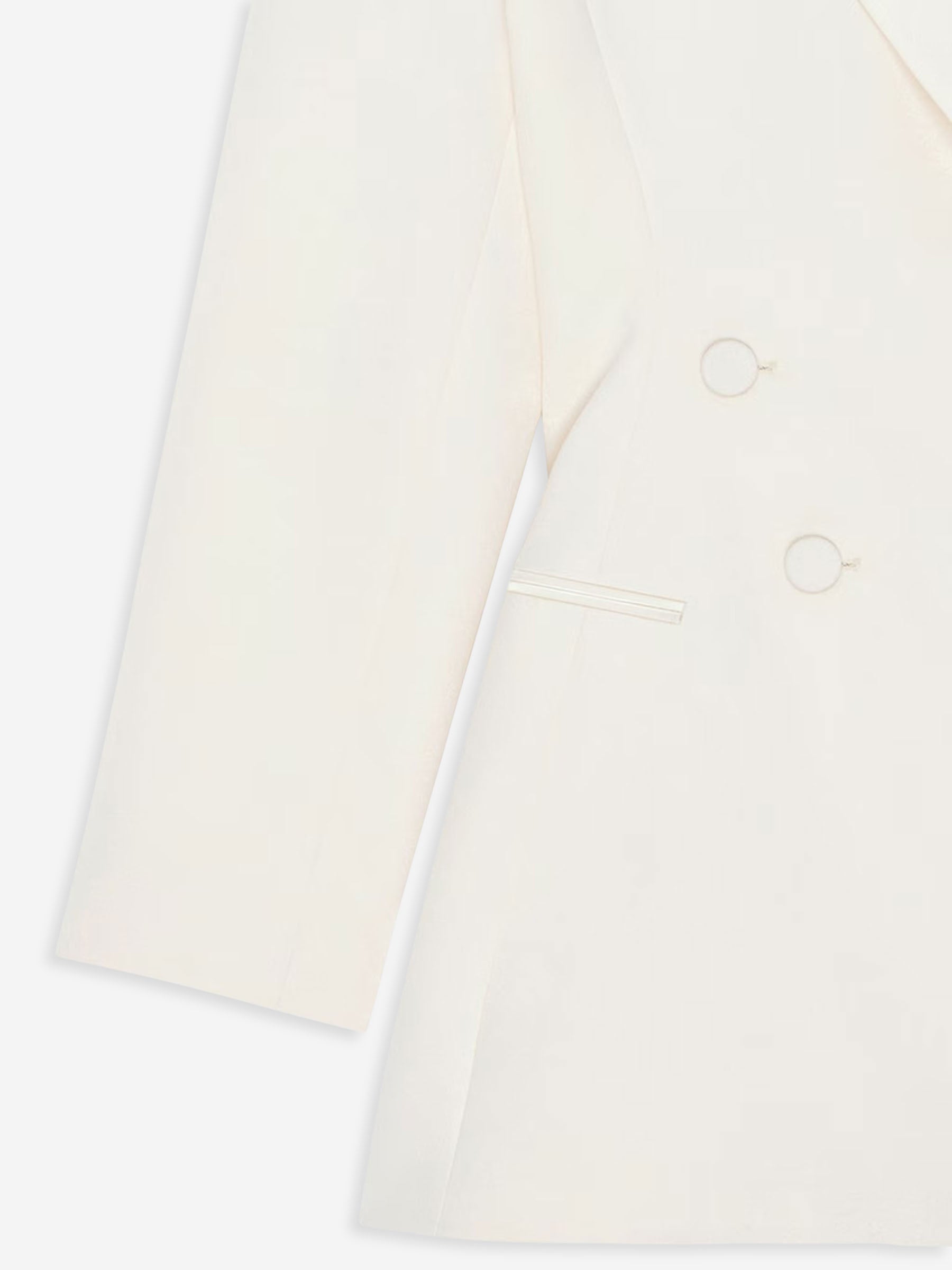 Outlet online Givenchy Mujer Blazer Lana Plisada color Marfil sku 741-002237 01 - Foto 4