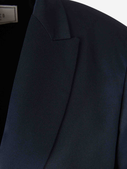 Outlet online Peserico Mujer Blazer Recta Lana color Azul Marino sku 741-002243 01 - Foto 3