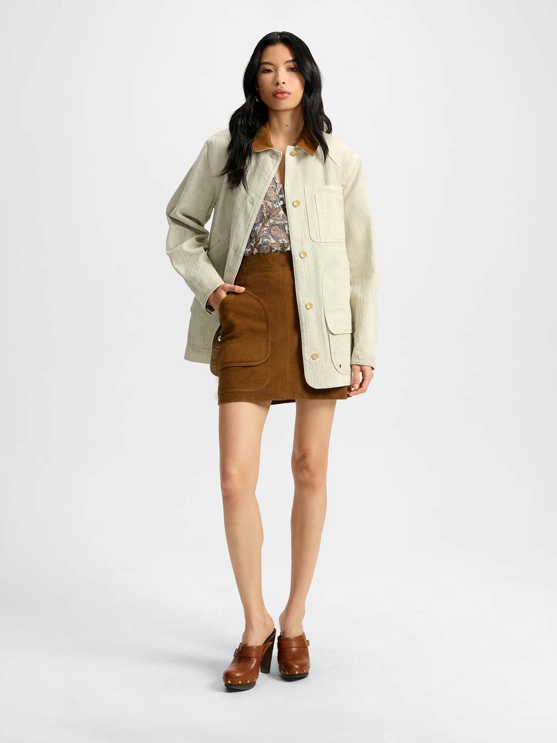 Outlet online Veronica Beard Mujer Chaqueta Abbas color Beige sku 741-002246 01 - Foto 2