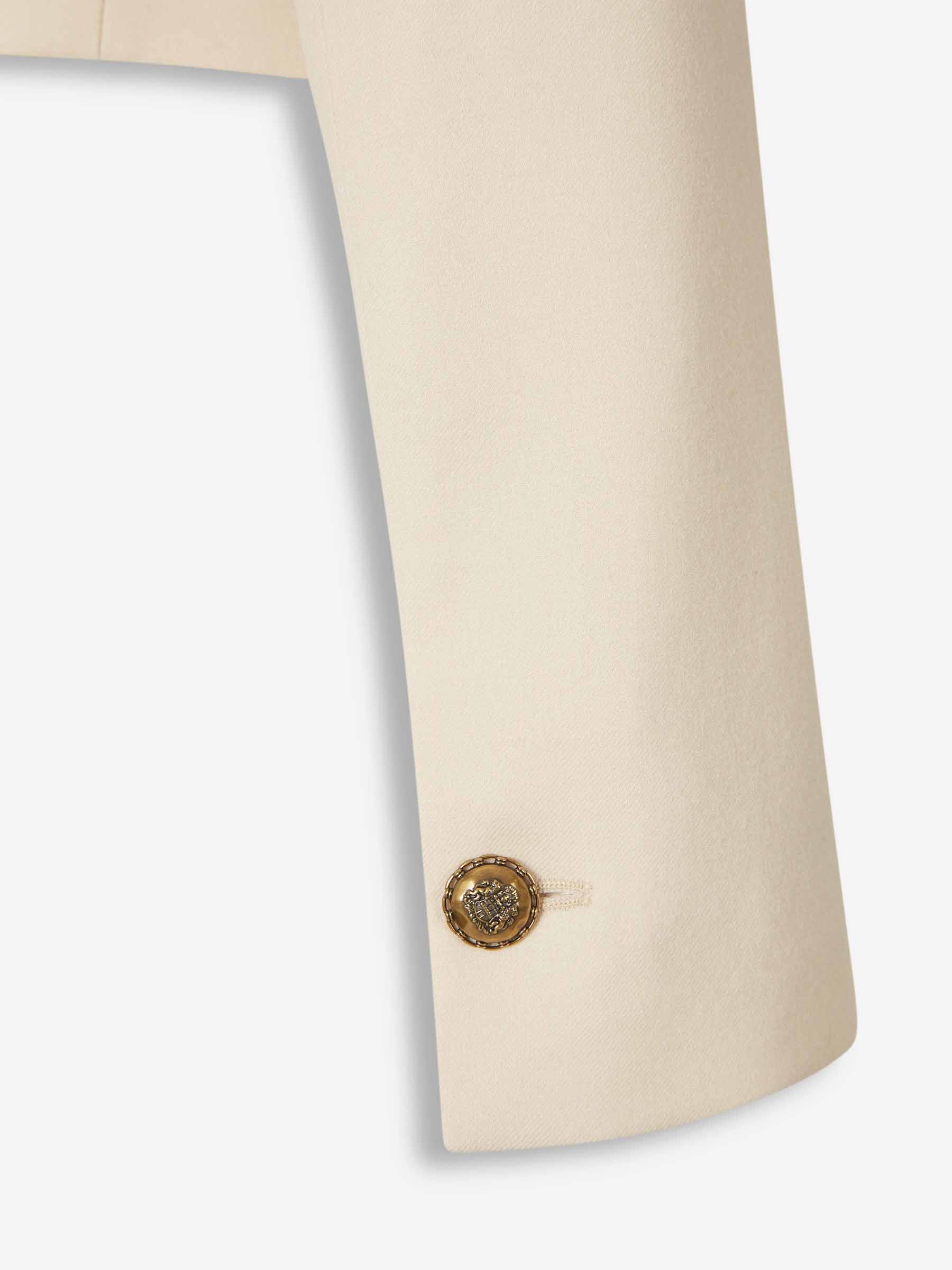 Outlet online Zimmermann Mujer Blazer Cropped Lana color Crema sku 741-002283 01 - Foto 4