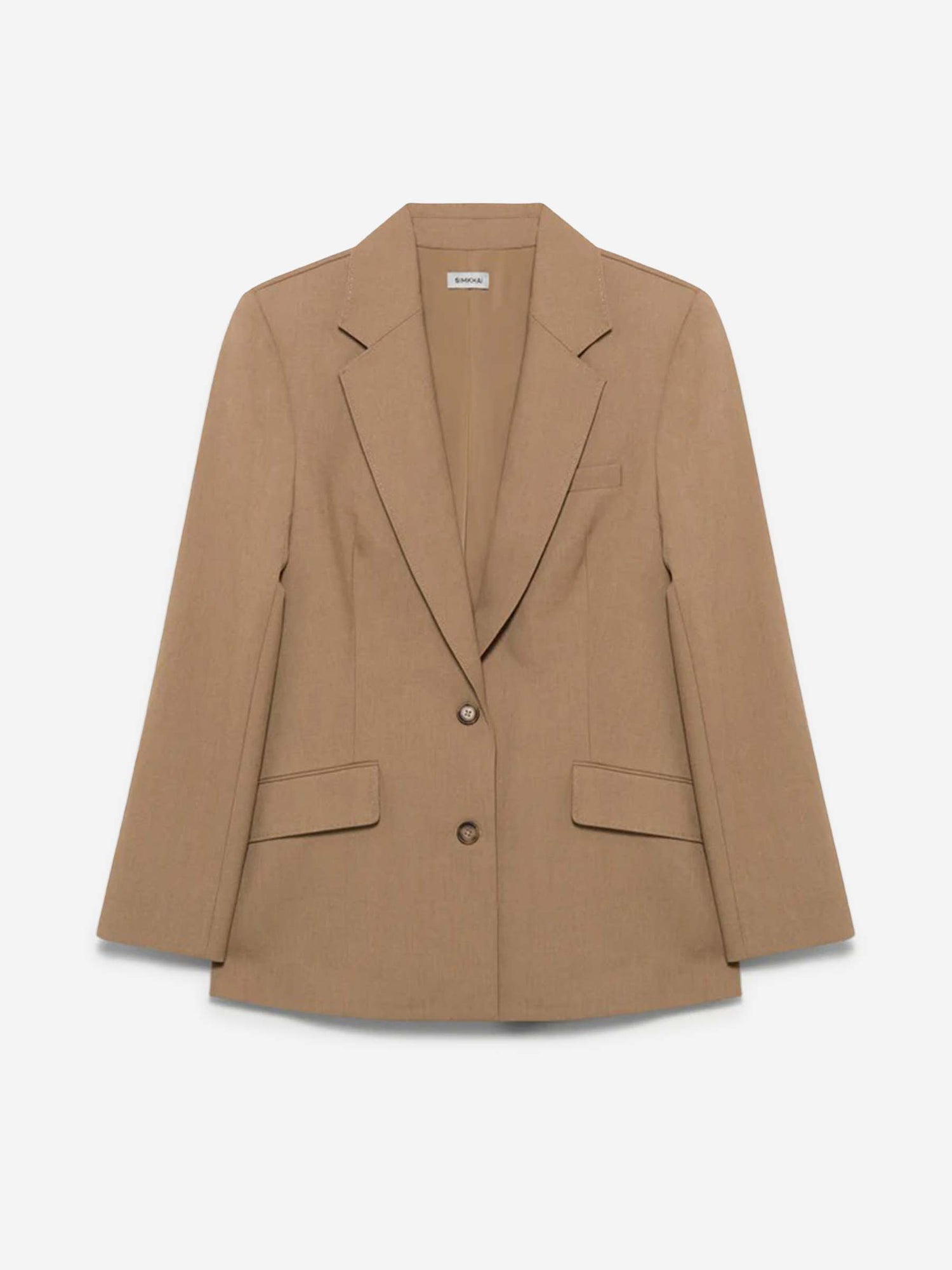 Outlet online Simkhai Mujer Blazer Moren Plisado color Camel sku 741-002307 01 - Foto 1