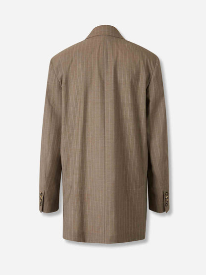 Outlet online Max Mara Mujer Blazer Raya Diplomática color Camel sku 741-002328 01 - Foto 2