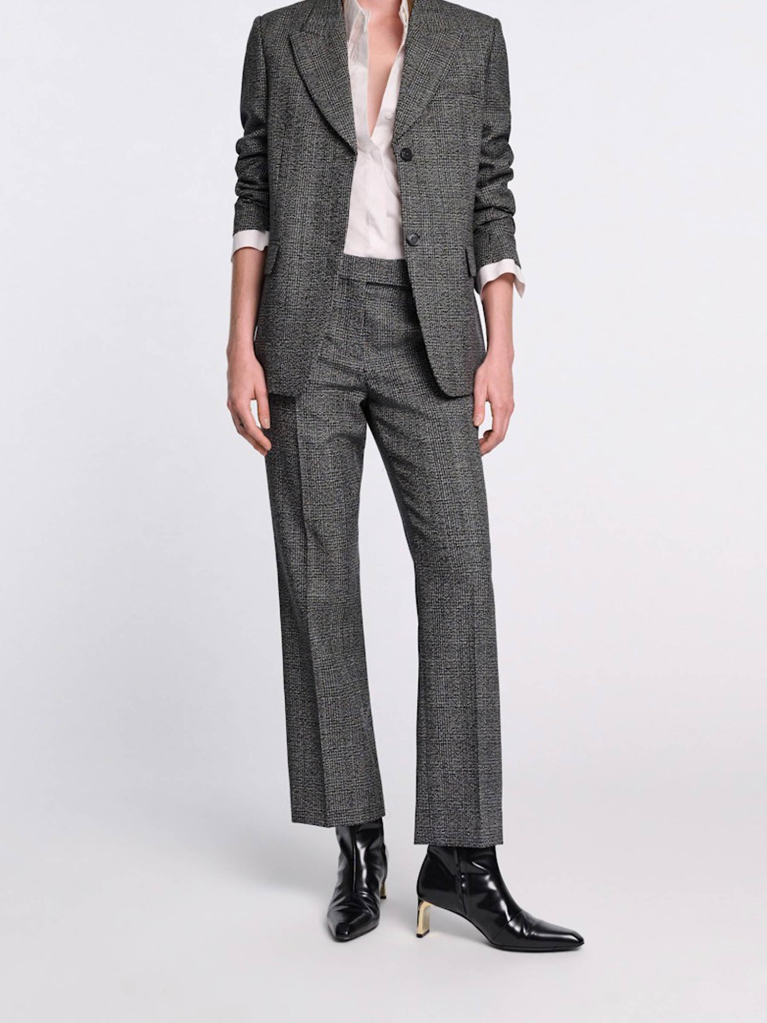 Outlet online Dorothee Schumacher Mujer Blazer Lana Glen color Gris sku 741-002338 01 - Foto 2