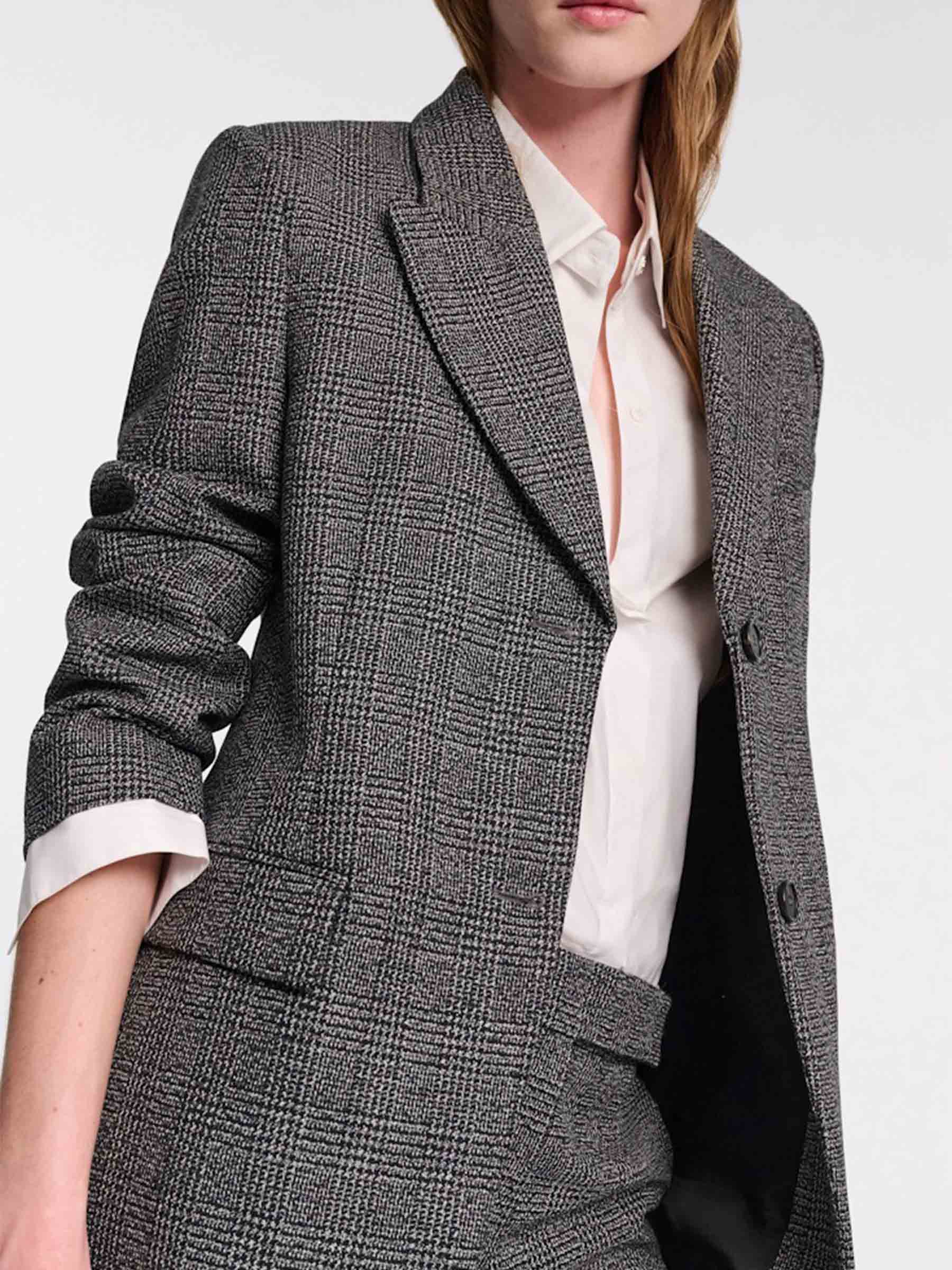 Outlet online Dorothee Schumacher Mujer Blazer Lana Glen color Gris sku 741-002338 01 - Foto 5