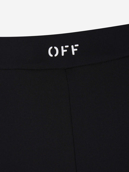 Outlet online Off-White Mujer Leggings Flare Logo color Negro sku 761-003419 01 - Foto 3