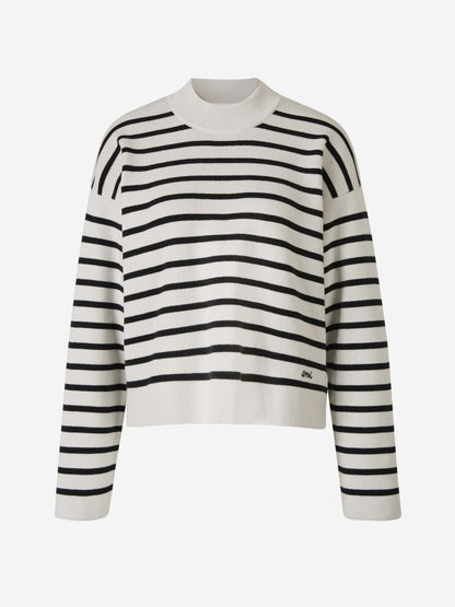 Outlet online Ami Paris Mujer Jersey Motivo Rayas color Gris Claro sku 711-003123 01 - Foto 1