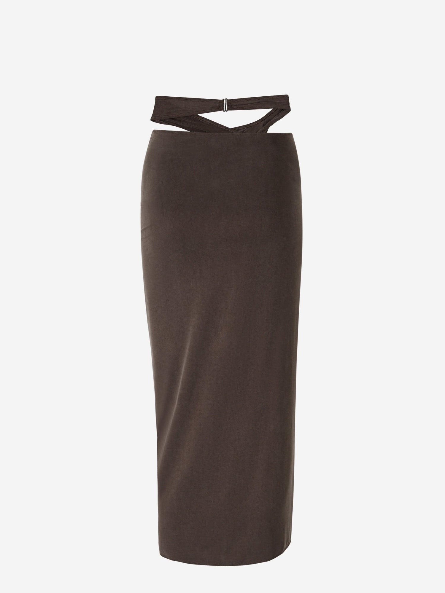 Jacquemus Falda La Jupe Espelho color Marrón sku 750-001306 01 - Foto 2