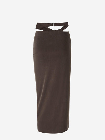 Jacquemus Falda La Jupe Espelho color Marrón sku 750-001306 01 - Foto 2