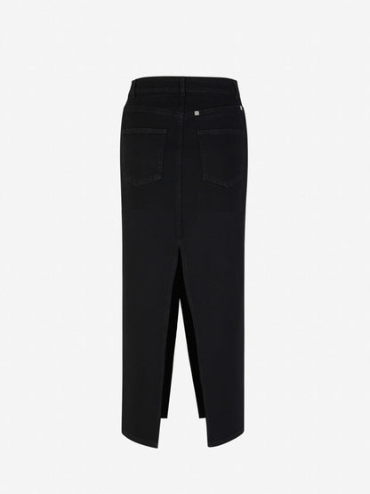 Outlet online Givenchy Mujer Falda Midi Denim color Negro sku 750-001357 01 - Foto 2