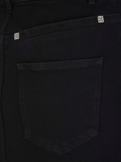 Outlet online Givenchy Mujer Falda Midi Denim color Negro sku 750-001357 01 - Foto 4