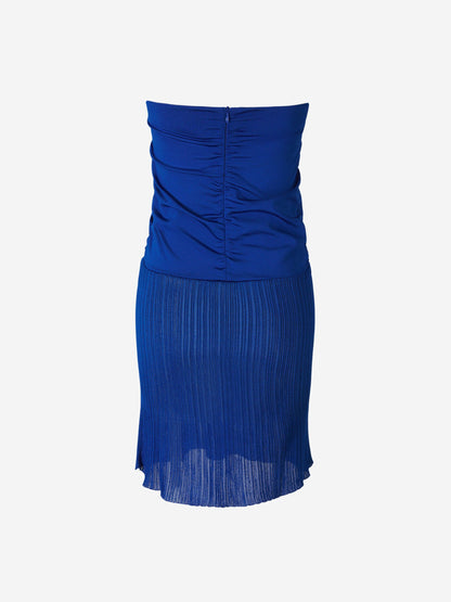 Outlet online Tom Ford Mujer Vestido Fruncido color Azul Real sku 750-001385 01 - Foto 2
