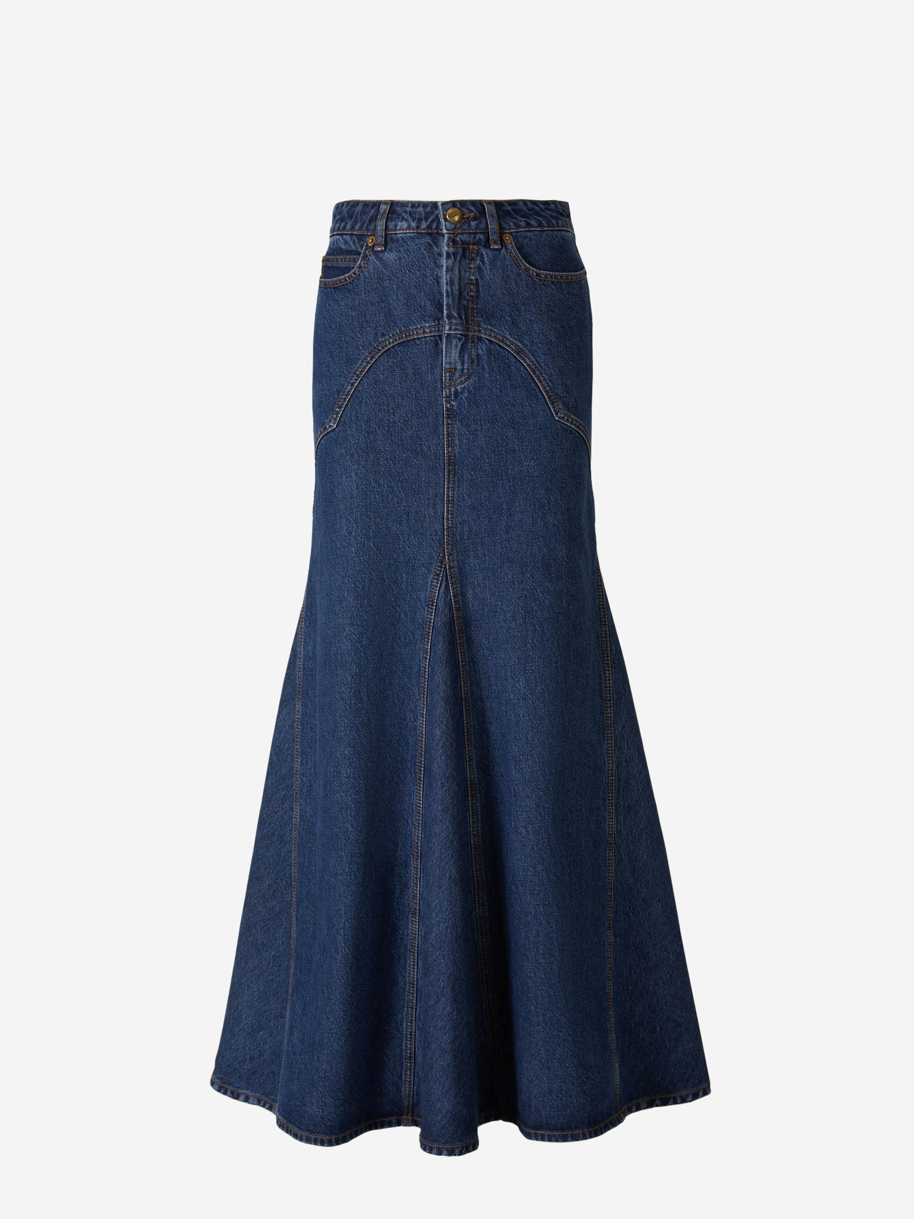 Outlet online Zimmermann Mujer Falda Maxi Denim color Azul Marino sku 750-001391 01 - Foto 1