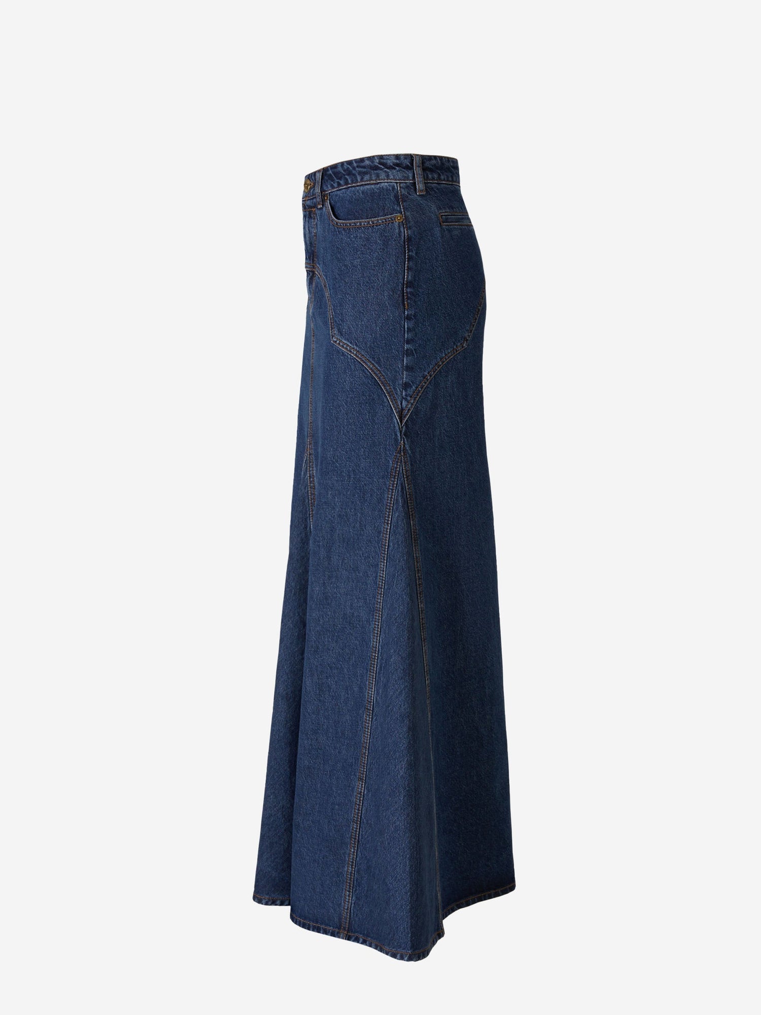Outlet online Zimmermann Mujer Falda Maxi Denim color Azul Marino sku 750-001391 01 - Foto 2