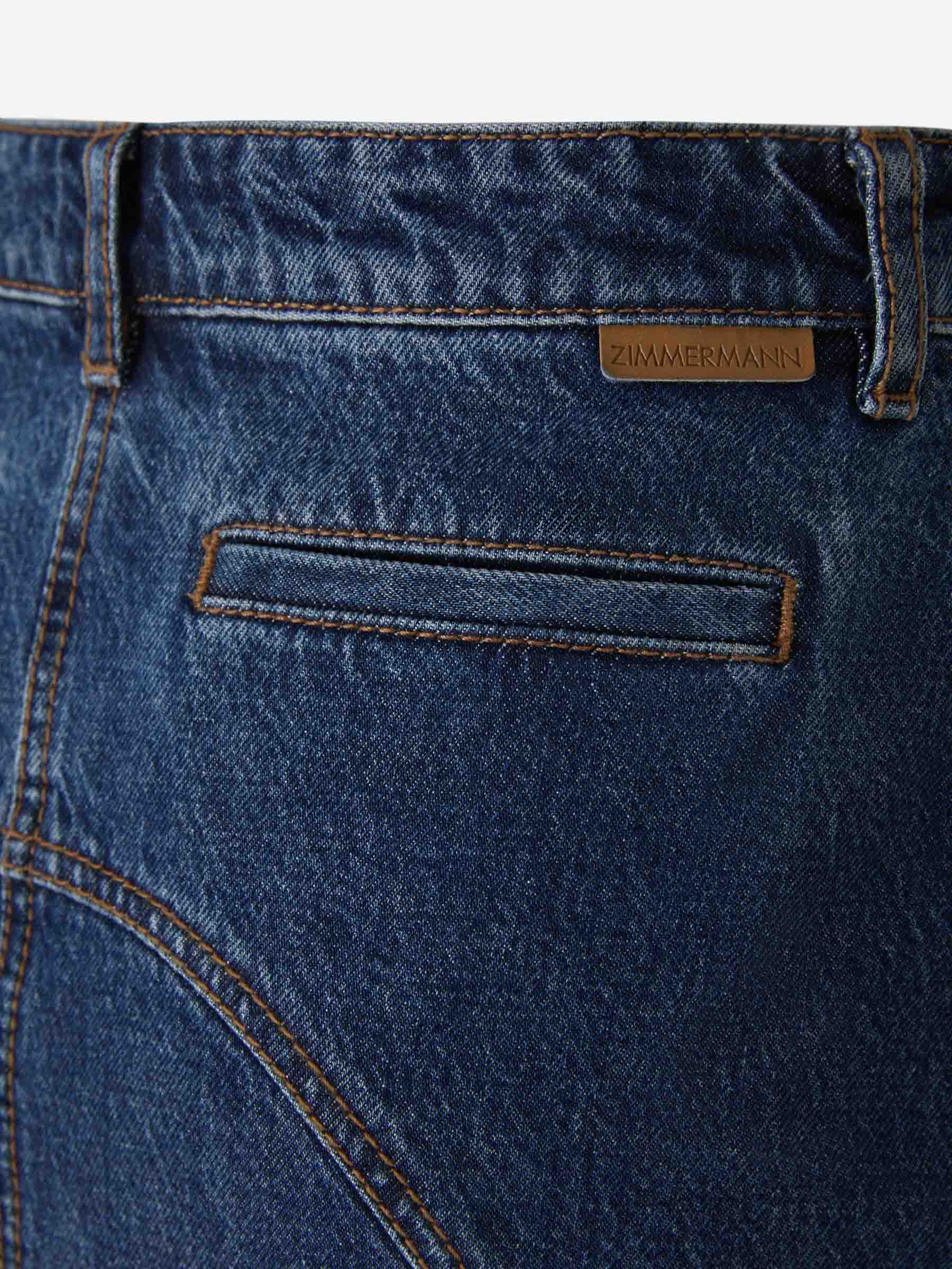 Outlet online Zimmermann Mujer Falda Maxi Denim color Azul Marino sku 750-001391 01 - Foto 6