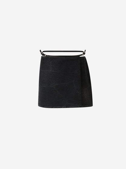 Givenchy Mujer Barcelona Falda Mini Denim Voyou color Negro sku 750-001481 01 - Foto 1