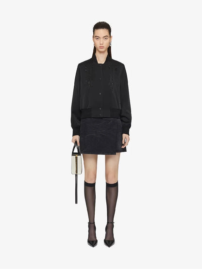 Givenchy Mujer Barcelona Falda Mini Denim Voyou color Negro sku 750-001481 01 - Foto 2