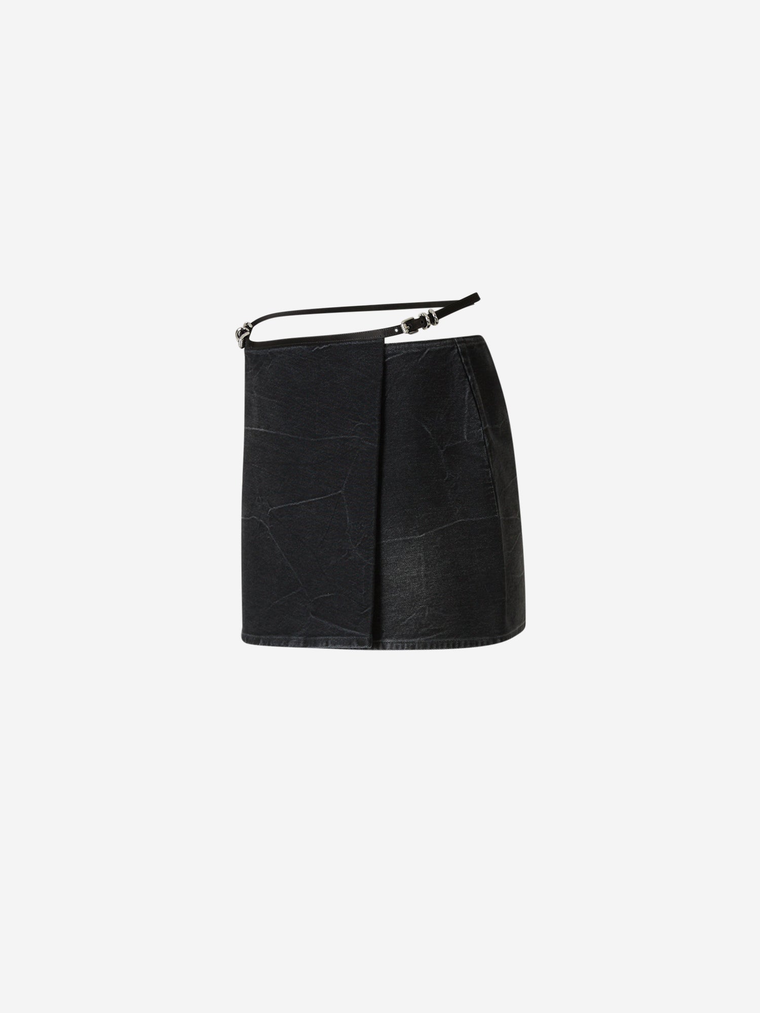 Givenchy Mujer Barcelona Falda Mini Denim Voyou color Negro sku 750-001481 01 - Foto 3