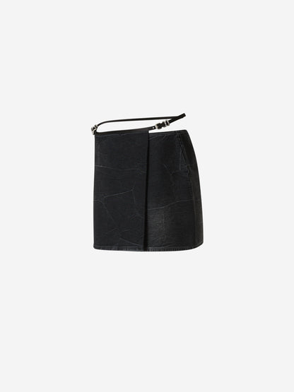 Givenchy Mujer Barcelona Falda Mini Denim Voyou color Negro sku 750-001481 01 - Foto 3