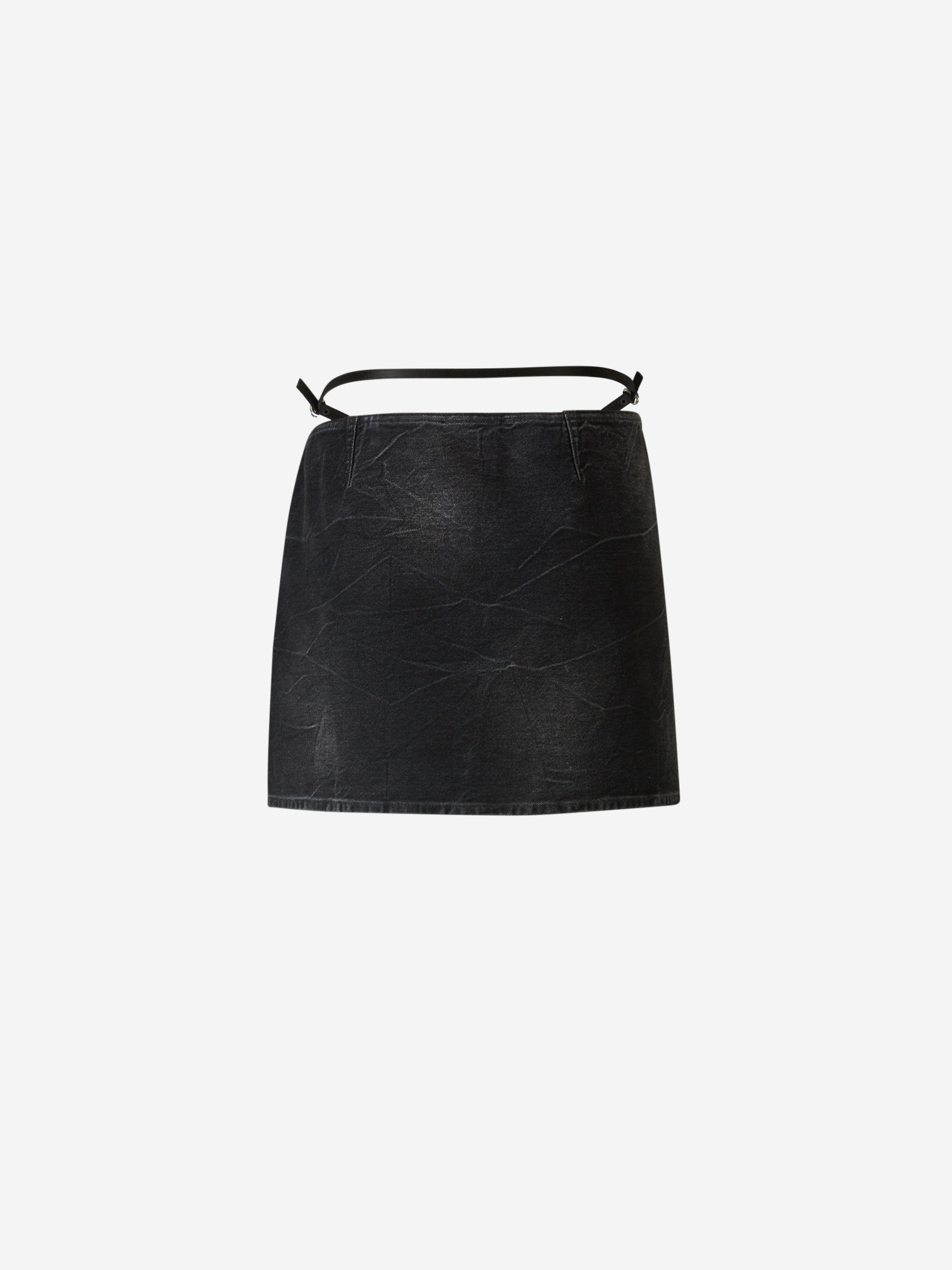 Givenchy Mujer Barcelona Falda Mini Denim Voyou color Negro sku 750-001481 01 - Foto 4