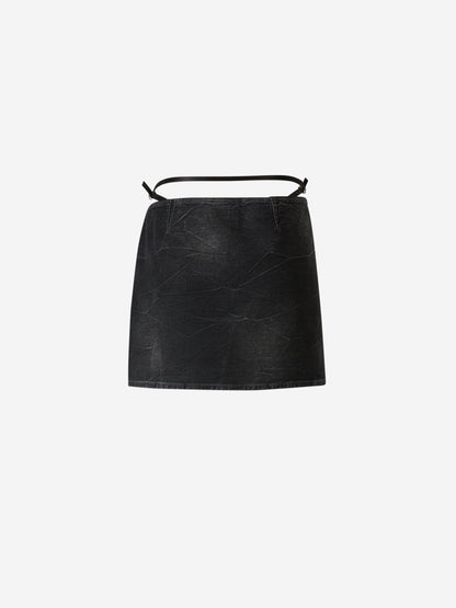 Givenchy Mujer Barcelona Falda Mini Denim Voyou color Negro sku 750-001481 01 - Foto 4
