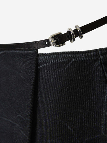 Givenchy Mujer Barcelona Falda Mini Denim Voyou color Negro sku 750-001481 01 - Foto 5