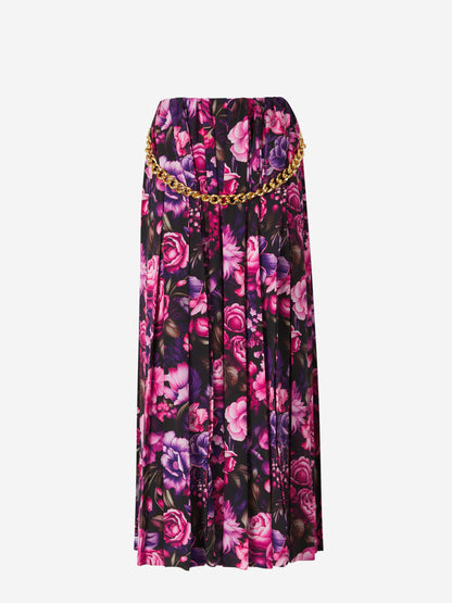 Outlet online Balenciaga Mujer Falda Maxi Plisada color Rosa sku 750-001546 01 - Foto 1