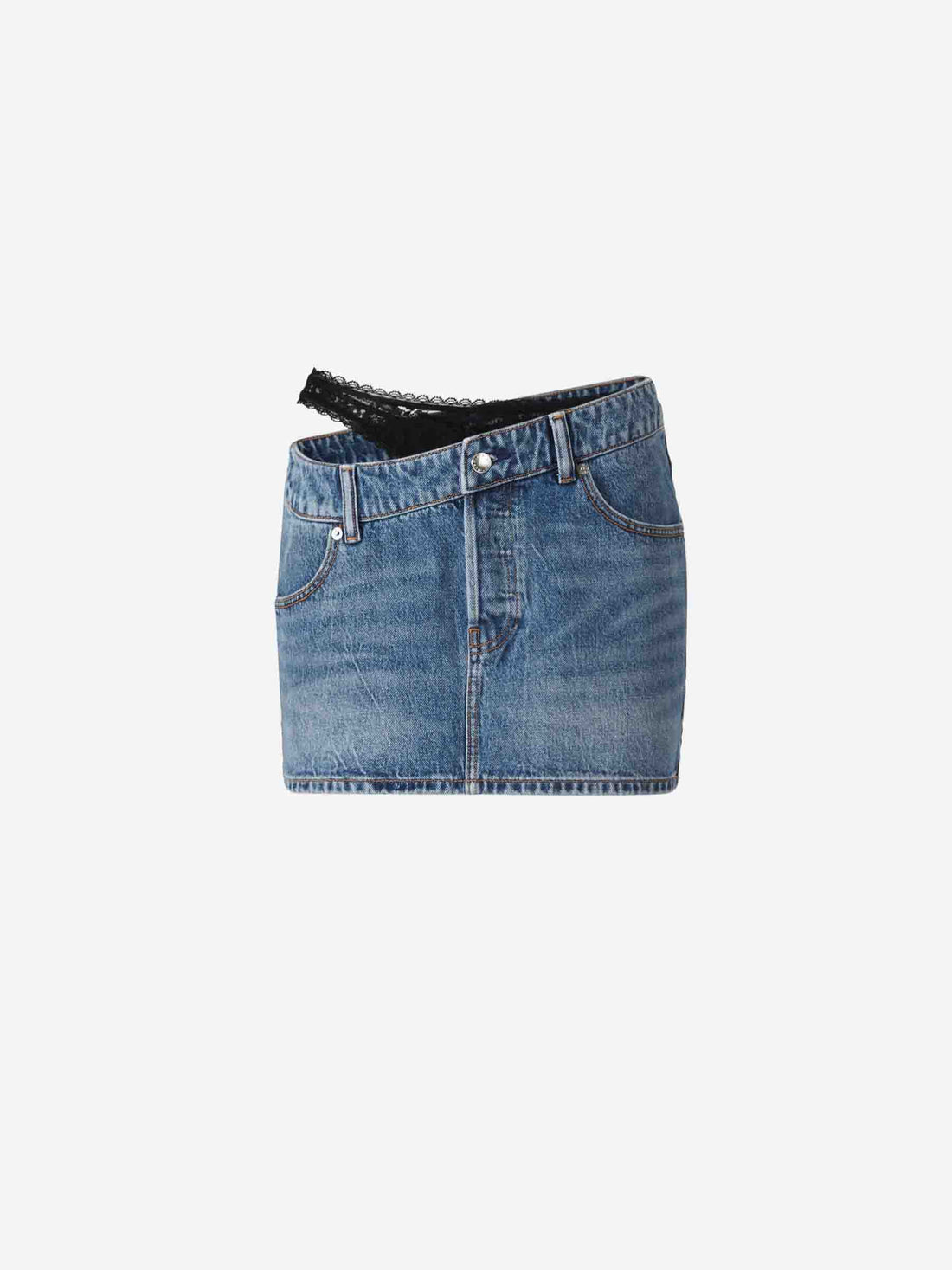 Alexander Wang Mujer Barcelona Falda Mini Asimétrica color Azul sku 750-001556 01 - Foto 1