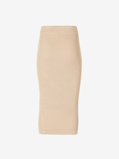 Balmain Mujer Barcelona Falda Midi Punto color Beige sku 750-001561 01 - Foto 2