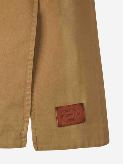 Acne Studios Mujer Barcelona Falda Midi Algodón color Beige sku 750-001590 01 - Foto 4