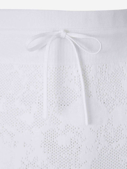 Fabiana Filippi Mujer Barcelona Falda Midi Punto color Blanco sku 750-001610 01 - Foto 5