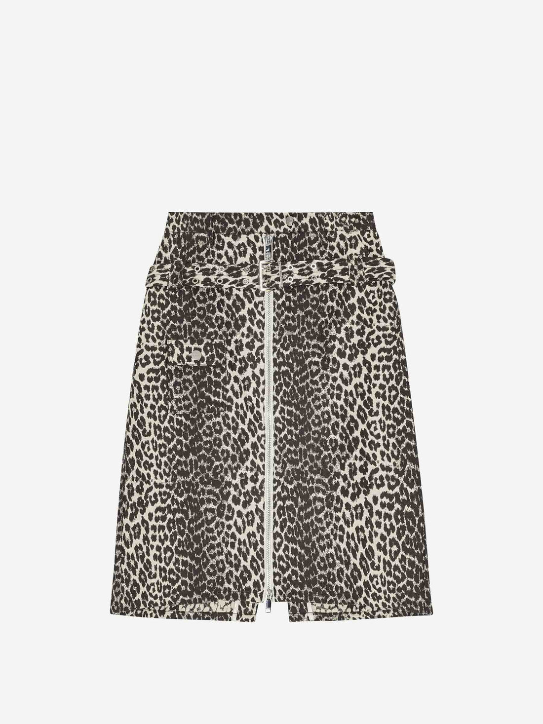 Outlet online Ganni Mujer Falda Midi Tweed color Leopardo sku 750-001617 01 - Foto 1