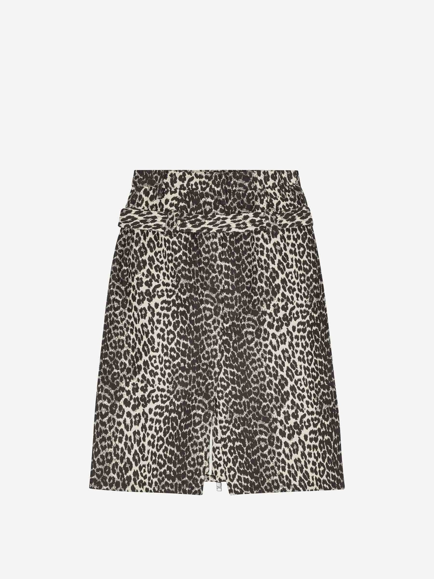 Outlet online Ganni Mujer Falda Midi Tweed color Leopardo sku 750-001617 01 - Foto 3