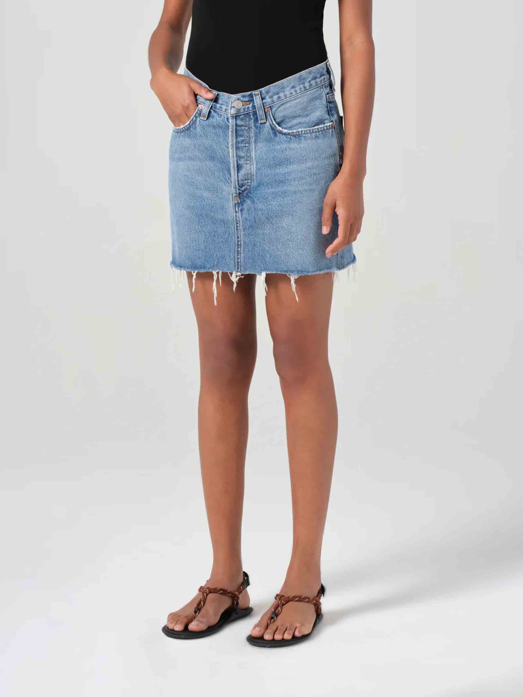 Outlet online Agolde Mujer Falda Mini Denim color Azul sku 750-001618 01 - Foto 2
