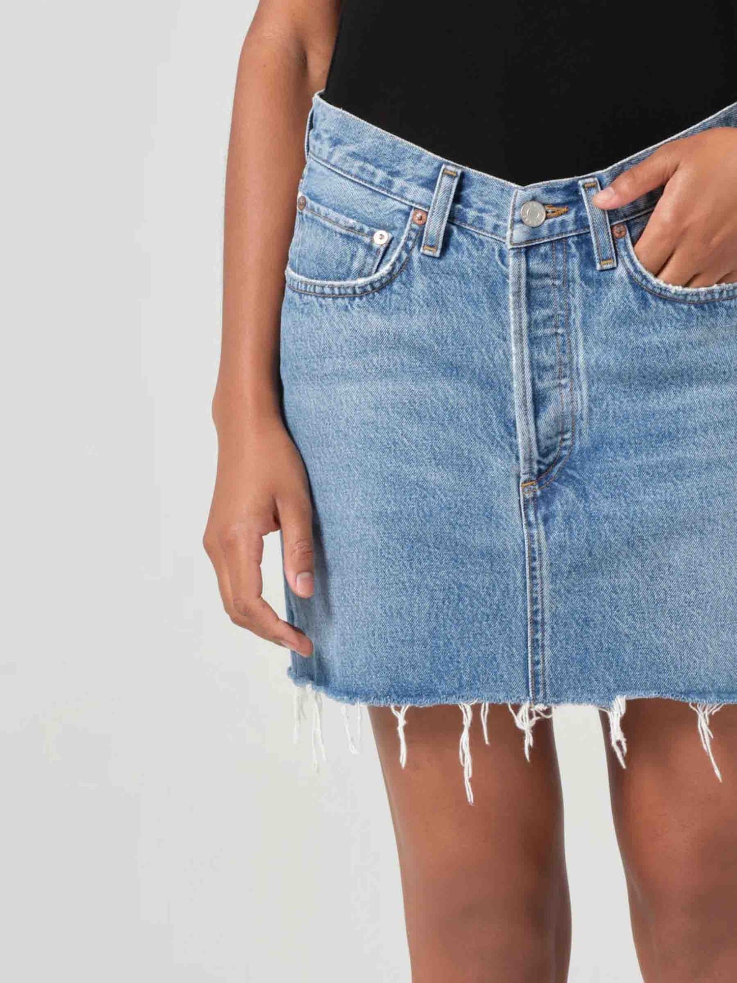 Outlet online Agolde Mujer Falda Mini Denim color Azul sku 750-001618 01 - Foto 4