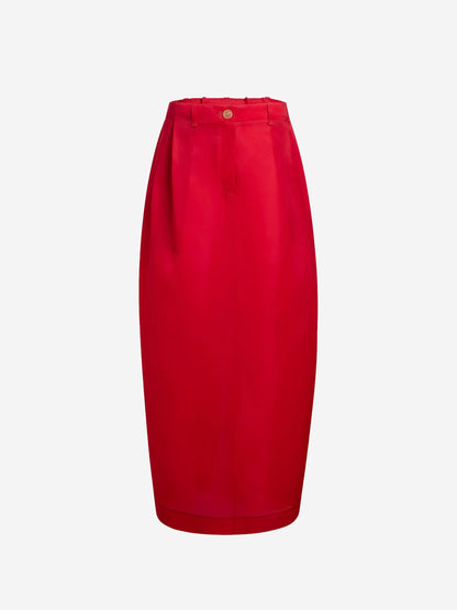 Khaite Mujer Barcelona Falda Maxi Lucian color Rojo sku 750-001629 01 - Foto 1