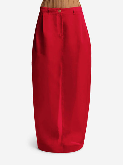 Khaite Mujer Barcelona Falda Maxi Lucian color Rojo sku 750-001629 01 - Foto 2