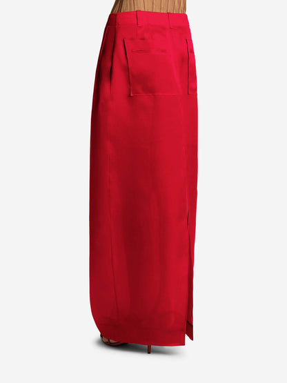 Khaite Mujer Barcelona Falda Maxi Lucian color Rojo sku 750-001629 01 - Foto 3