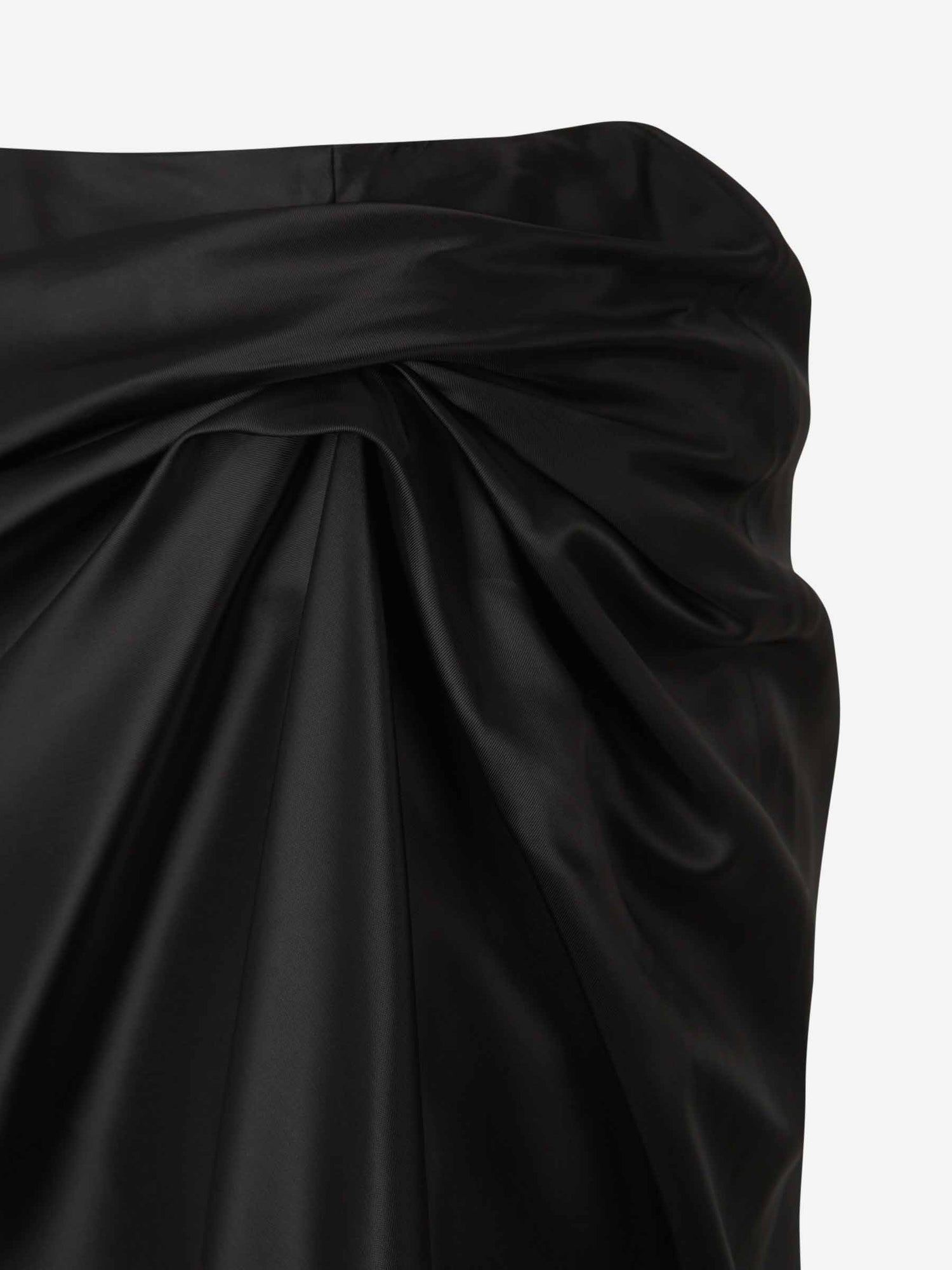 Outlet online Balenciaga Mujer Falda Midi Drapeada color Negro sku 750-001630 01 - Foto 3