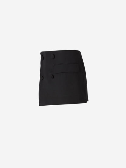 Outlet online Balmain Mujer Falda Mini Pantalón color Negro sku 750-001644 01 - Foto 3
