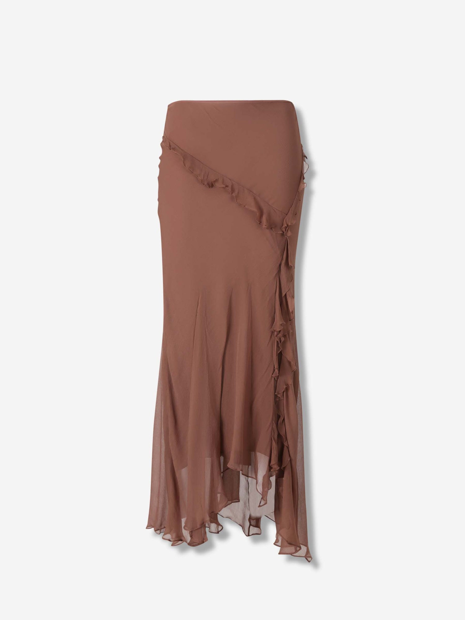 Outlet online Staud Mujer Falda Maxi Volantes color Marrón sku 750-001655 01 - Foto 1