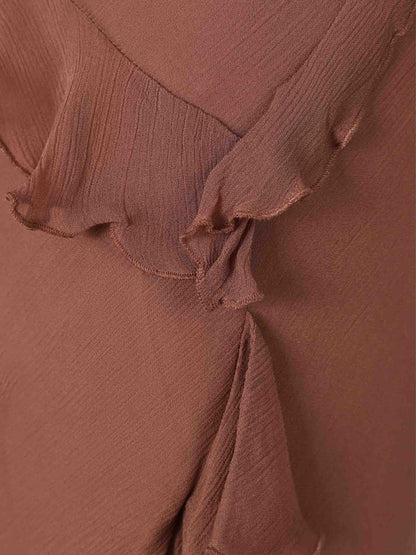 Outlet online Staud Mujer Falda Maxi Volantes color Marrón sku 750-001655 01 - Foto 3