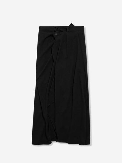 Outlet online Balenciaga Mujer Falda Midi Drapeada color Negro sku 750-001658 01 - Foto 1
