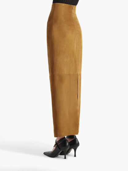 Outlet online Khaite Mujer Falda Maxi Loxley color Camel sku 750-001662 01 - Foto 3
