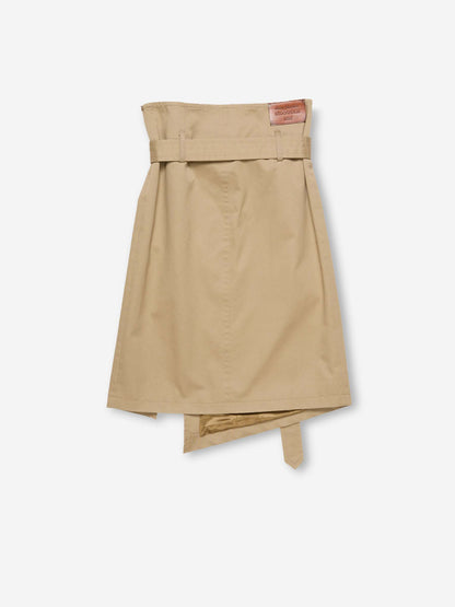 Outlet online Acne Studios Mujer Falda Midi Sarga color Camel sku 750-001667 01 - Foto 3